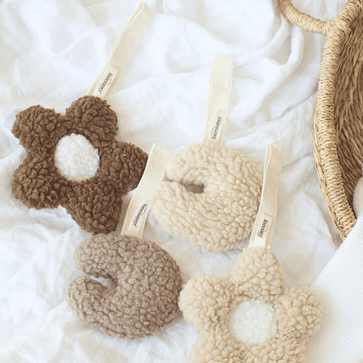 Attache-tétine Fleur & Lune Personnalisable