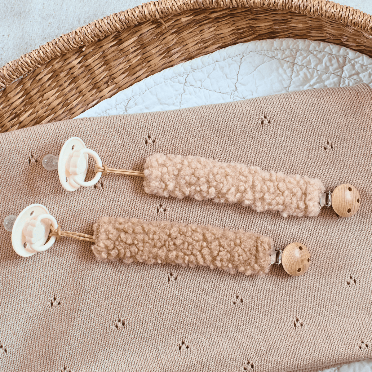 Attache-tétine Teddy - Gravure personnalisable