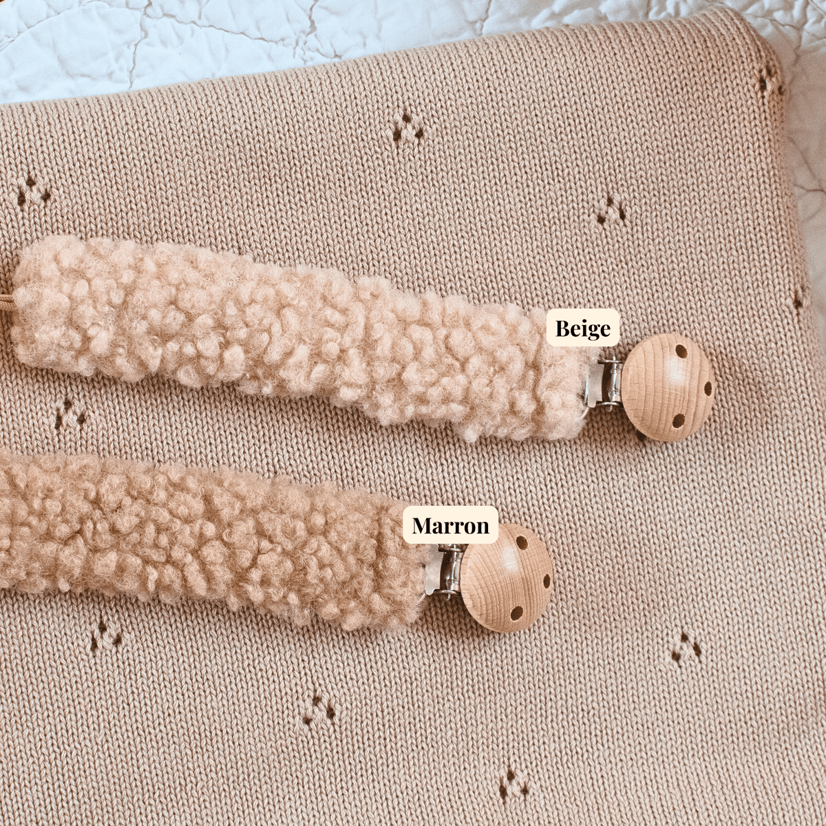 Attache-tétine Teddy - Gravure personnalisable