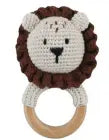 Hochet crochet brun
