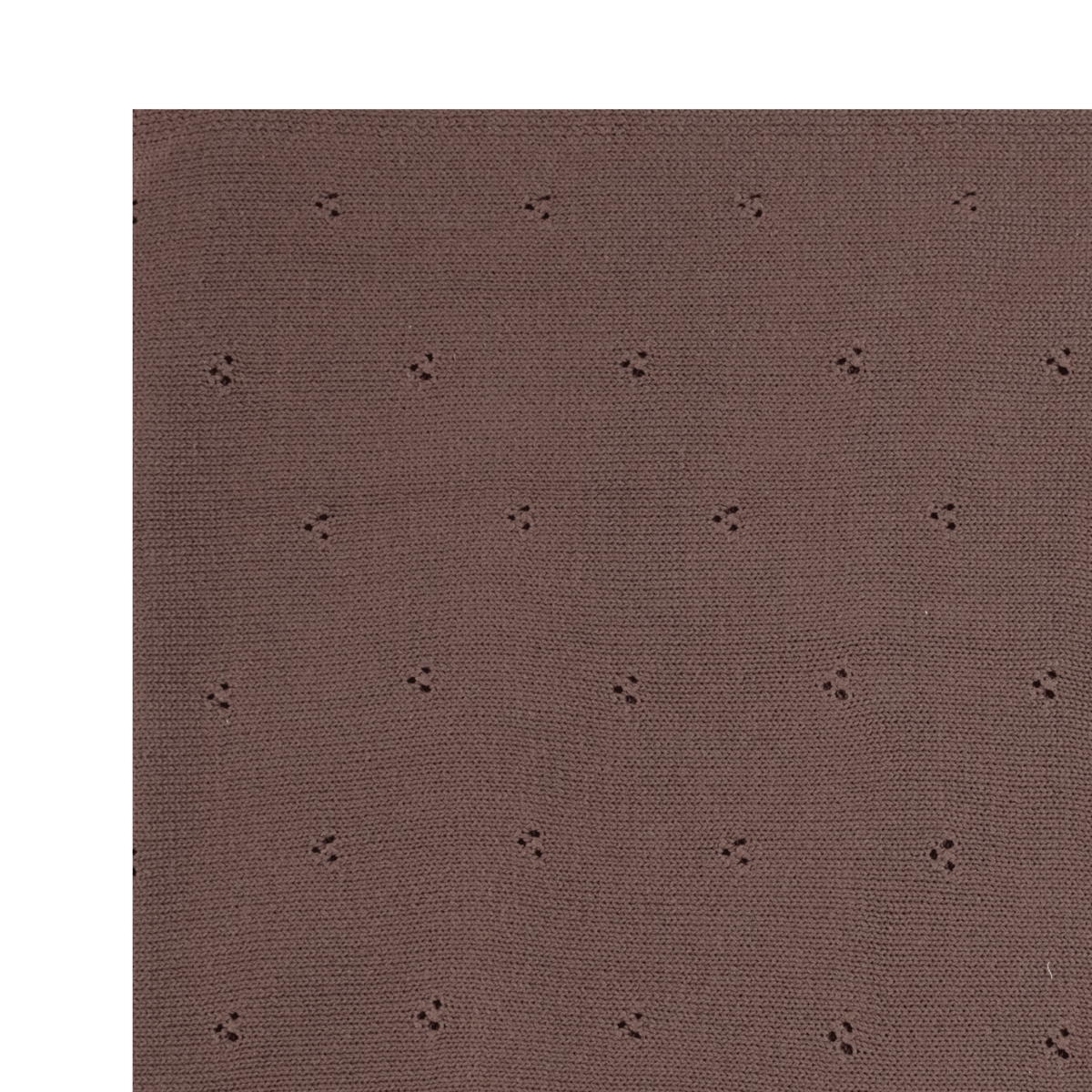 Couverture brodé marron personnalisée avec prénom