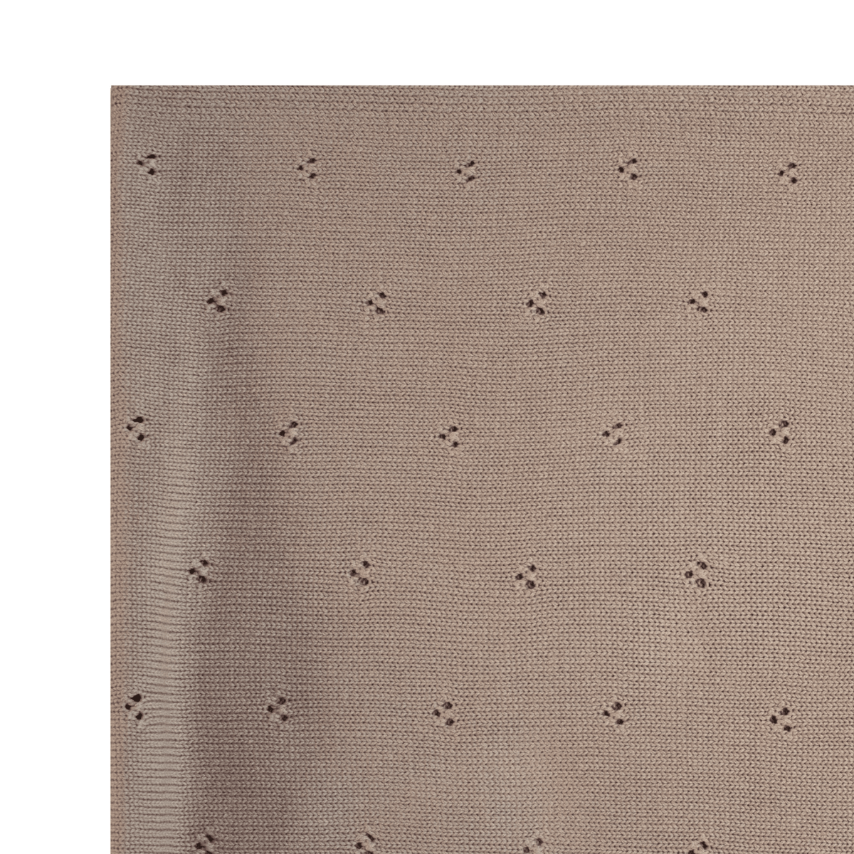 Couverture brodé beige personnalisée avec prénom