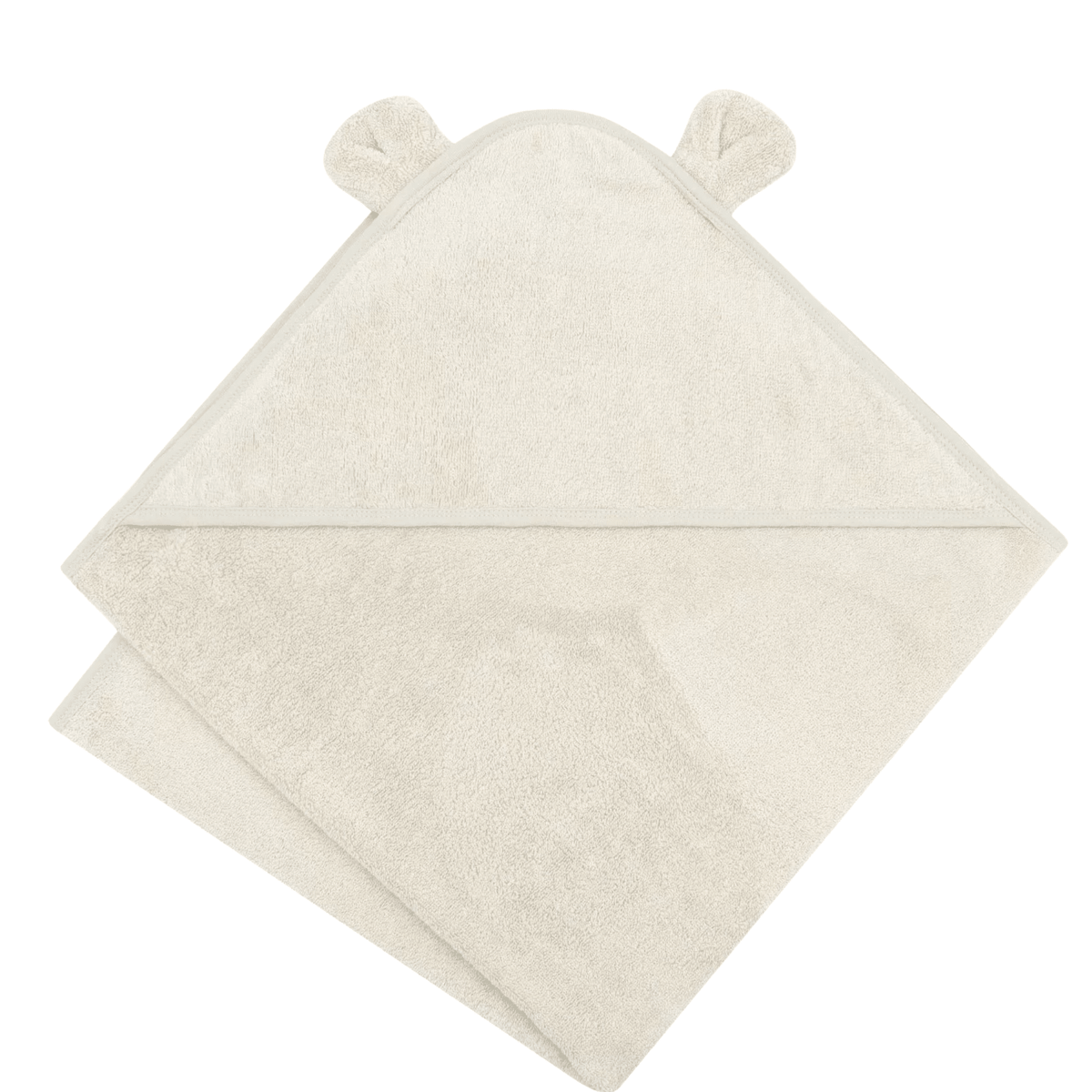 cape de bain ourson beige