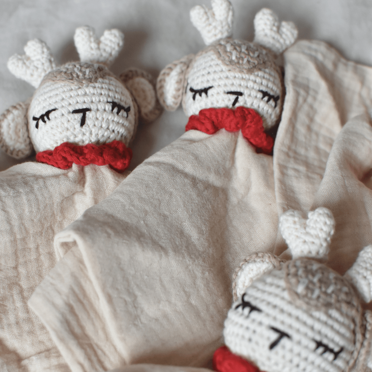 Doudou cerf  - personnalisable 🎄
