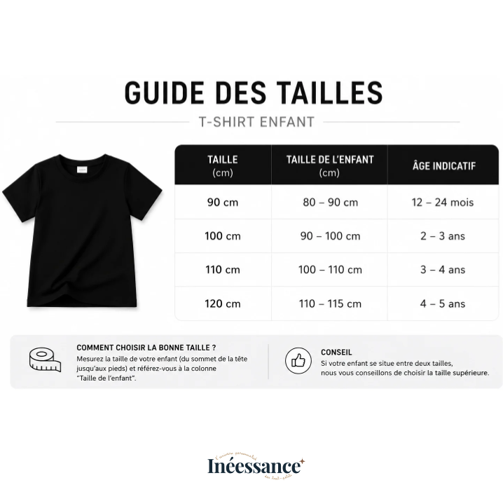 T-shirt à manche courte personnalisé