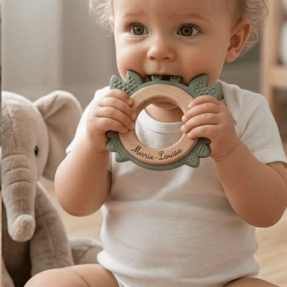 Anneau de dentition grignoteuse bébé -  Crabe