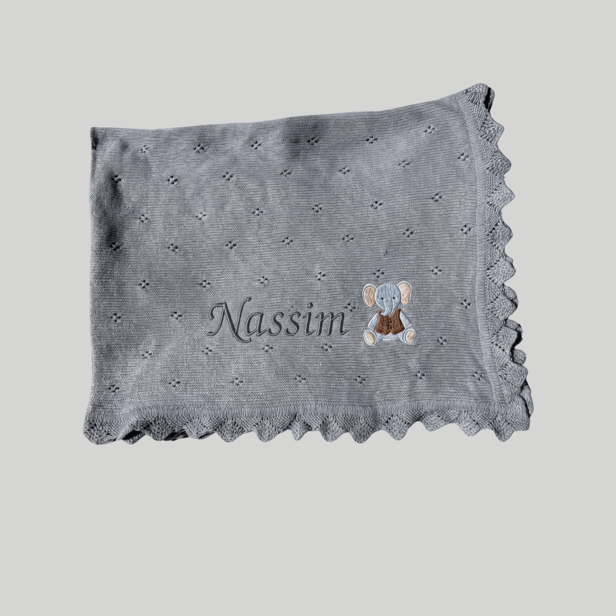 Couverture bébé en Tricot Personnalisé