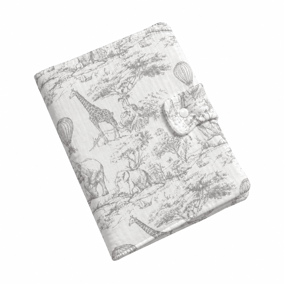 Protège carnet de Santé avec prénom - Toile de Jouy
