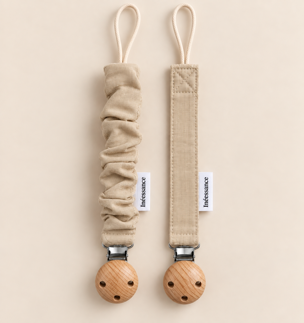 Lot de 2 attaches tétine, idée cadeau de naissance