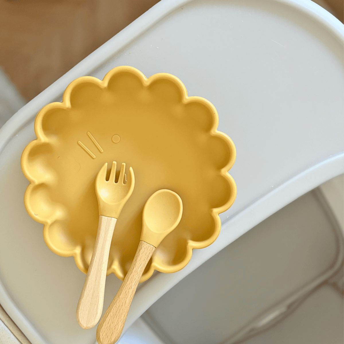 set de table personnalisée jaune