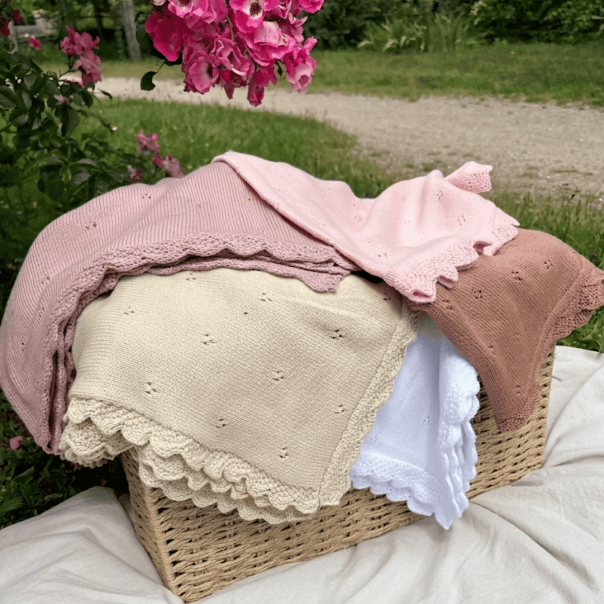 Couverture bébé en Tricot Personnalisé