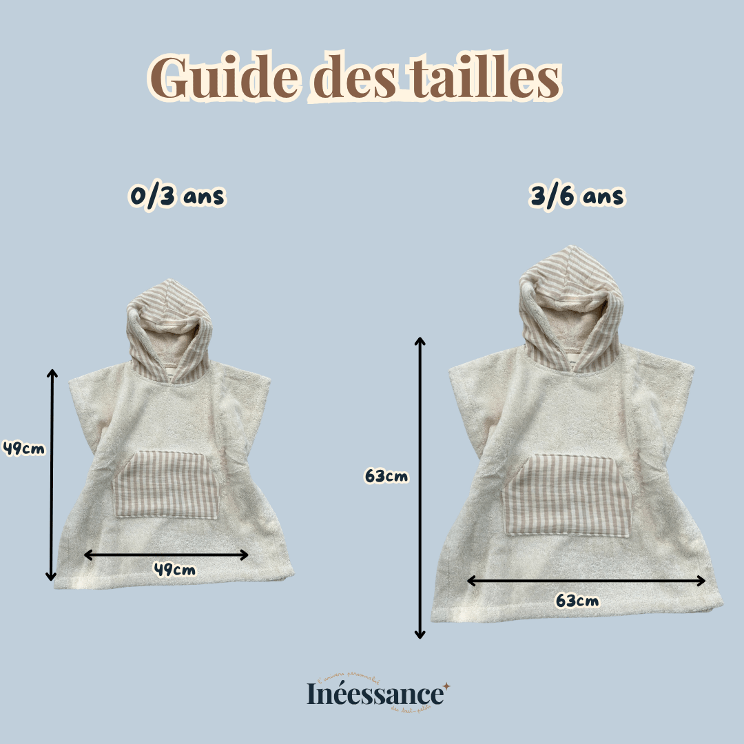 Coffret d'été - Poncho de bain & trousse assortie personnalisés