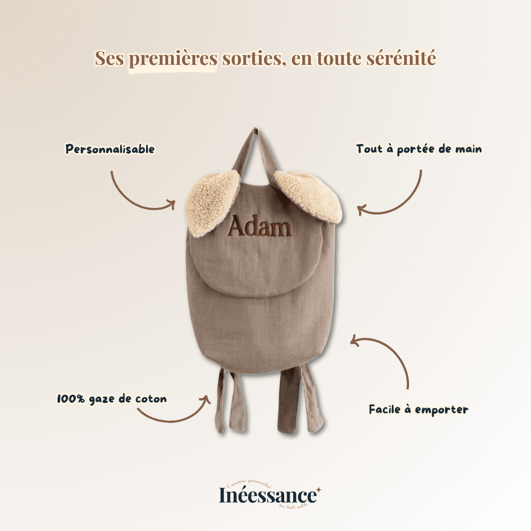 Le sac à dos personnalisé "Lapinou"
