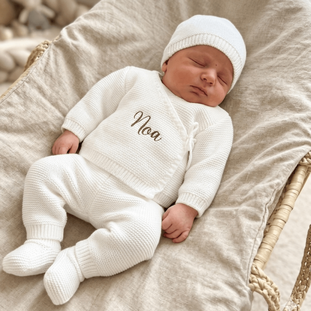 Tenue de naissance personnalisée – Mini cocon de douceur